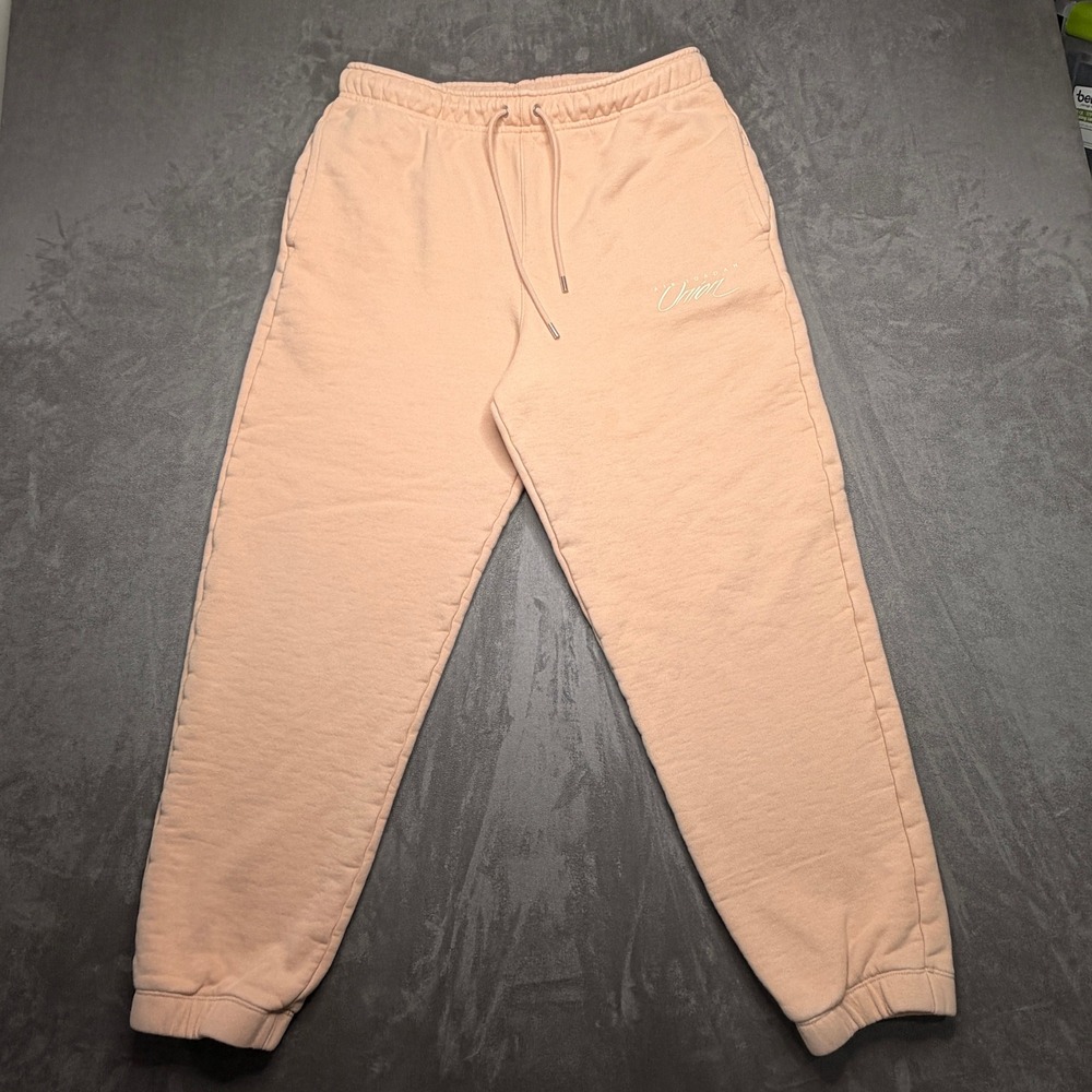 Jordan x Union LA Sweatpants Mens Large Guava Ice Peach Relaxed Joggers Cotton